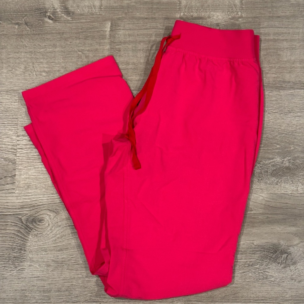 FIGS LIMITED EDITION Hot Pink High Waisted Livingston Basic Scrub Pants